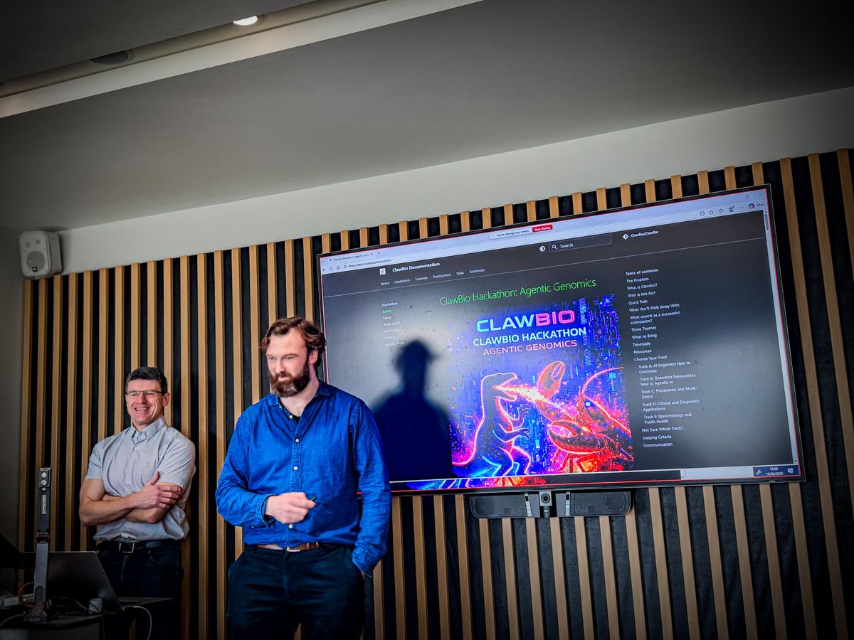 Organisers presenting